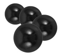 MUSISALY Lot de 4 Billes Billes de Flipper en Plastique Noir Boules de Rechange pour Mini Flipper Compatibles Jeux D’Arcade Solide pour Salle de Loisirs