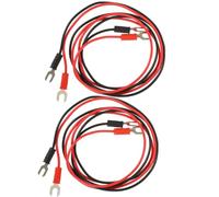 MUSISALY Lot de 4 Câbles de Connexion U-Type Double Tête pour Platine Vinyle et Phonographe Fil de Cuivre Isolé PVC 2 Couleurs Fil de Circuit d'Interconnexion pour Démonstrations