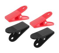 MUSISALY Lot de 4 Clips à Ressort pour Touche d'Arrêt d'urgence de Tapis Roulant Plastique Résistant Compatible Noir et Rouge Accessoire Sécurité Fitness Polyvalent