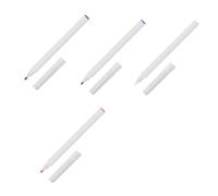 MUSISALY Lot de 4 Marqueurs de Positionnement pour Tatouage Stylos Simples en Noir Blanc Violet et Rouge Adaptés Marquage Sourcils Perçage et Salon Écriture Fluide