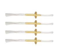 MUSISALY Lot de 4 Mèches de Lampe à Brûleur en Alliage Tube Support Solide pour Lampe à Pétrole Rétro Utilisation Cérémonie et Décoration Mariage Rechange