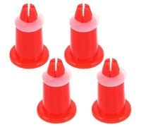 MUSISALY Lot de 4 Pieds de Niveleur Orange en Plastique pour Plateau de Pesée, Accessoire de Remplacement Stable et Compatible pour Balances Électroniques Industrielles, pour Usage Précis