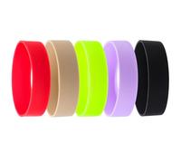 MUSISALY Lot de 5 Housses Antidérapantes en Silicone pour Fond de Bouteille 7 Cm, Protège-Fond Isolant Thermique pour Bouteilles Isothermes, Accessoires Pratiques Multicolores