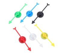 MUSISALY Lot de 6 Pointeurs Flèches Magnétiques en Plastique pour Jeux de Société Garçon et Filles, Rotation Précise, Accessoires Ludiques pour Soirées et Classe, Taille Standard