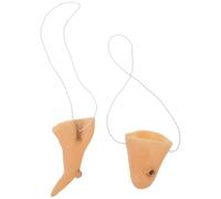MUSISALY Lot de 6 sets de Accessoires Nez et Menton de Sorcière Élastiques pour Déguisement Halloween Cosplay et Fête Taille Unique Matériau Souple et Confortable pour Garçon et Filles