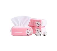 MUSISALY Lot de 60 Lingettes Nettoyantes pour Le Visage Multi-usages Humides Et Sèches pour Un Nettoyage Doux Et Délicat Blanches