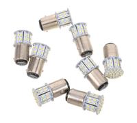 MUSISALY Lot de 8 Ampoules de Feu Stop Arrière 1157 Blanc 54 LED Smd Haute Luminosité Étanches pour Feux de Recul Voiture Camping-Car Caravane Faible Consommation Énergétique
