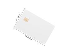 MUSISALY Lot de 8 Cartes d'Identité PVC Blanches Vierges 85 X 54 MM Puce Intégrée 4442 Cartes de Visite à Imprimer Résistantes à L'Eau et Compatibles Imprimantes Jet d'Encre Badges