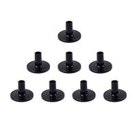 MUSISALY Manchons en Plastique Noir Protège Cymbales Ensemble de 8 Accessoires de Batterie pour Pieds de Cymbales Adaptés la Plupart des Supports