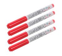 MUSISALY Marqueur de Retouche Rouge 4 Pièces Pierre Tombale | Gravure et Surfaces en Pierre, Plastique Portable, Antidérapant, Anti-fuite, Usage Extérieur au Cimetière