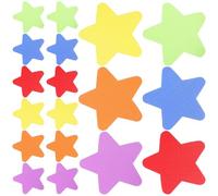 MUSISALY Marqueurs D'étoiles de Sol en Nylon, Lot de 30pcs, Autocollants Éducatifs Colorés pour Tapis, Aide Garçon et Filles à Apprendre Couleurs en Classe ou Maison Couleur Aléatoire