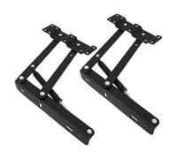 MUSISALY Mécanisme de Table Pliable Charnières à Ressort, Élévateur de Table en Fer Noir, Support de Levage Amorti Multi-usage, 2 Pièces pour Salon ou Chambre