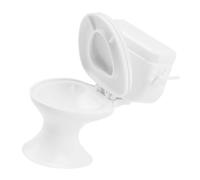 MUSISALY Meubles De Maison De Poupée Miniatures Élégants Mini Toilettes en Plastique Blanc pour Garçons Et Filles