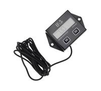 MUSISALY Minuterie Tachymètre Inductif pour Moteur Essence Compteur Horaire Numérique avec Rappel Entretien Écran LCD pour Tronçonneuse Tondeuse Motocyclette et Générateur