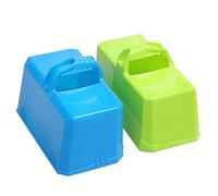 MUSISALY Moule à Briques de Neige Sable 2 Pièces en Plastique Léger Résistant, Couleur Aléatoire, D'extérieur pour Garçon et Filles, Fabricant de Briques pour Châteaux Couleur Aléatoire