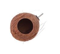 MUSISALY Nid Suspendu en Coque de Fruit Sec Marron pour Hamster et Oiseaux, Lit Confortable et Pratique au Design Naturel Simple