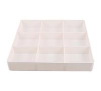 MUSISALY Organisateur de Tiroir Ajustable pour Maquillage en Plastique Blanc Boîte de Rangement 3 Compartiments Extensible 39X5X265 CM pour Coiffeuse et Salle de Bain Séparateurs