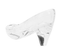 MUSISALY Ornement de Chaussure en Cristal Transparent Mini Cœur Modèle de Chaussure à Talons Hauts Décoratif Accessoire Mariage et Décoration Intérieure Élégante