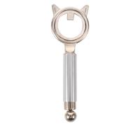 MUSISALY Outil de Manucure Magnétique Œil de Chat Argenté en Métal, Design Double Formes Boule et Cercle Creux, pour Studio et DIY