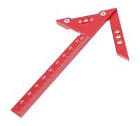 MUSISALY Outil de Marquage Central pour Traçage Vertical Rouge en Alliage D'aluminium Traceur Précis Chercheur de Centre et Règle et Angles à 45 Degrés pour Travail du Bois