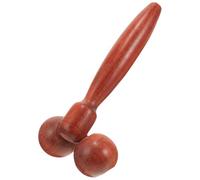 MUSISALY Outil de Massage Facial en Bois à Double Rouleau Grand Modèle Rouge Rouleaux Faciaux pour Soins Visage Masseur de Visage pour Femme Stimulation des Points D’Acupuncture et