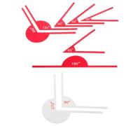 MUSISALY Outil de Mesure D'angle en Acrylique Portable 9pcs pour Travail du Bois et Dessin, Règle Polyvalente pour Apprentissage des Mathématiques