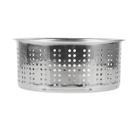MUSISALY Panier Essoreur Rotatif pour Seau à Balai en Acier Inoxydable Argenté, Accessoires Faciles à Remplir et Vider pour Serpillière Sèche à Usage Domestique