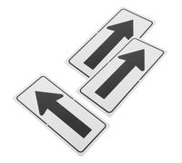MUSISALY Panneau de Flèche Réfléchissant en Aluminium 3pcs, Signalisation Routière Haute Visibilité, Installation Facile pour Sécurité et Navigation Extérieure