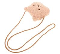 MUSISALY Paquet Bandoulière Ours en Peluche pour Garçon et Filles Petit Paquet à Main en Tissu Pelucheux Doux Porte-Monnaie Mignon pour Filles pour Ranger Pièces et Petits Jouets Usage