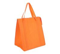 MUSISALY Paquet Isotherme de Courses Pliable Orange, Intérieur Aluminium | Non Tissé à Points en Relief, Léger et Portable, pour Repas Chauds ou Froids, Usage Extérieur