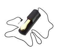 MUSISALY Pédale de Sustain Dorée pour Piano Électronique et Clavier Midi, Pédale Forte Compacte Antidérapante, Accessoire Multifonction pour Piano Numérique et Synthétiseur, Usage