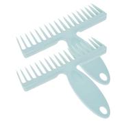 MUSISALY Peigne à Poils Manuel 2 Pièces Long Manche Outil de Nettoyage pour Balai Dents Spéciales Anti-Poils D’Animaux pour Tapis et Sols Accessoire Pratique pour Entretien Domestique