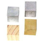 MUSISALY Pièces Cube des Éléments en Cuivre Fer Aluminium Bois | Exploration Gravité Spécifique, Instrument Pédagogique de Physique, Équipement D'expérimentation, Rangement Plastique