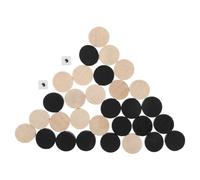 MUSISALY Pièces de Backgammon en Bois 30 Pcs Diamètre 19 CM Accessoires pour Jeu de Société Remplacement pour Jeu D’Échecs et Dames Compactes et Légères pour Voyage et Apprentissage