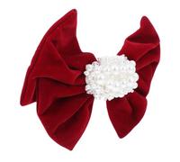 MUSISALY Pince à Cheveux Forme De Nœud Élégant Accessoire De Coiffure National Épingle à Cheveux Rouge Avec Strass Parfaite Pour Événements Occasions Spéciales