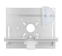 MUSISALY Plaque de Défonceuse Aluminium pour Table de Fraisage Insert Réversible avec Jauge Angle et Support Stable pour Fraisage et Usinage Bois Accessoire de Table de Défonceuse