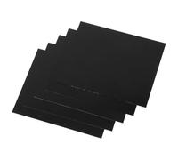 MUSISALY Plaques en Aluminium Anodisé Noir 5pcs pour Gravure, Affichage D'informations Clair, Résistance aux Intempéries, Design Élégant pour Bureaux Modernes