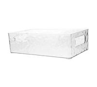 MUSISALY Plateau De Maquillage Boîte Rectangulaire en Plastique Porte-Bijoux Plat Commode Salle De Bain Élégant