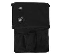 MUSISALY Plateau pour déambulateur pliable avec poche latérale, de rangement détachable et fermeture à dégagement rapide, tissu Oxford noir, pour rendez-vous et sorties des seniors