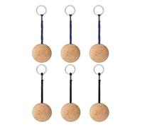 MUSISALY Porte-Clés Flottants en Liège 50 MM Lot de 6 pour Kayak et Navigation de Plaisance Anneaux Porte-Clés Légers Ergonomiques Accessoires Bateau et Sports Nautiques