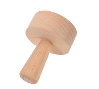 MUSISALY Poussoir à Tartelettes Rond en Bois de Hêtre pour Pâte Antiadhésive, Épaisseur Uniforme, pour Pâtissiers Amateurs et Professionnels Lors de Fêtes
