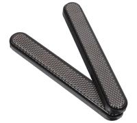 MUSISALY Réflecteurs Ronds Adhésifs pour Garde-Boue de Moto, 1 Paire | ABS Plastique Noir, Résistants aux Intempéries, pour Scooters et Motos, Usage Rural ou Festival