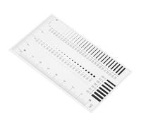 MUSISALY Règle de Mesure Haute Précision Transparente pour Film Défauts et Jauge Rigide pour Inspection de Fissures et Rayures Outil de Mesure