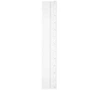 MUSISALY Règle Droite Plastique 30cm Loupe Intégrée Outil de Mesure Précis Léger pour Dessin Professionnel et Fournitures Scolaires