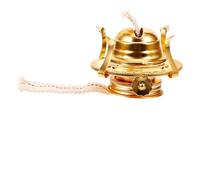 MUSISALY Régulateur de Lampe à Pétrole en Métal Doré Support de Brûleur à Kérosène Vintage Accessoire de Lampe à Huile Compatible Socle Réglable 4 Griffes Remplacement à Pétrole Intérieur