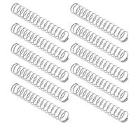 MUSISALY Ressorts de Compression Résistance à la Fatigue Argenté en Acier Inoxydable 304 10pcs, Diamètre 0,8 Mm, Résistance la Fatigue, Solides et Stables, Adaptés pour Mobilier et