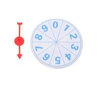 MUSISALY Roue Fortune Murale 10 Cm, Plateau Tournant de Jeu Suspendu Aiguille Couleur Aléatoire, Accessoire de Jeu de Société pour Tirage au Sort et Animation Festive Couleur Aléatoire