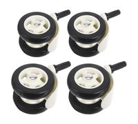 MUSISALY Roues Pivotantes pour Poussette et Trotteur Ensemble de 4 Roues Silencieuses et Démontables en Plastique Solide Compatibles Universelles pour Usage Intérieur et Extérieur