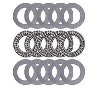 MUSISALY Roulement à Aiguilles de Butée Plat 25x42x4 Mm, 5 Pièces, Palier Métallique Unidirectionnel pour Machines Industrielles et Transporteurs, Haute Capacité de Charge Longitudinale