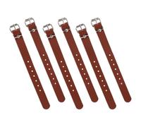 MUSISALY Sangles de Panier de Vélo en Cuir Réglables, Lot de 3 Paires, Marron, Accessoires Pratiques pour Panier Vélo Garçon et Filles, Sangles Amovibles Compatibles Plupart